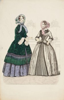 Fashion Plate - Fashions for December 1851. Creator: Unknown.