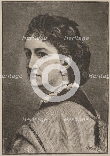 Portrait of Countess Delfina Potocka, née Komar (1807-1877). Creator: Zajkowski, Andrzej (1851-1914).