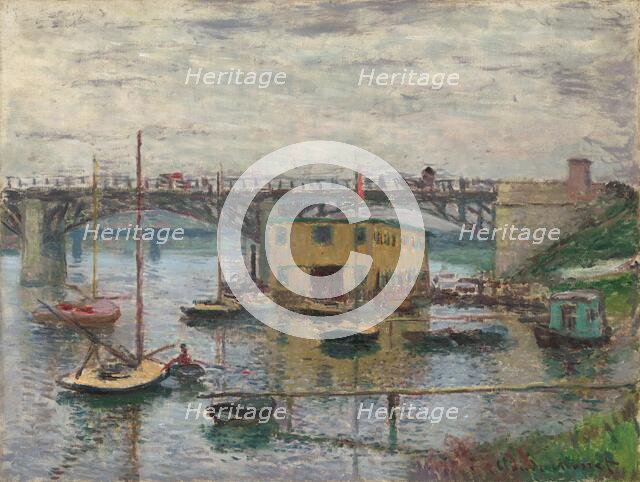 Bridge at Argenteuil on a Gray Day, c. 1876. Creator: Claude Monet.