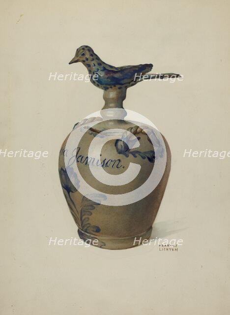 Pa. German Money Bank, c. 1936. Creator: Frances Lichten.