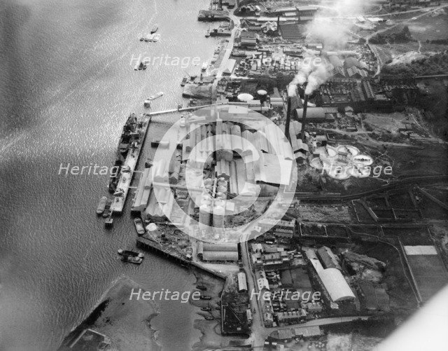 Portland Cement Works, Northfleet, Kent, 1927. Artist: Aerofilms.