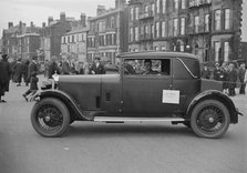 Talbot 14-45 sportsman's coupe of RG Roberts at the Southport Rally, 1928. Artist: Bill Brunell.