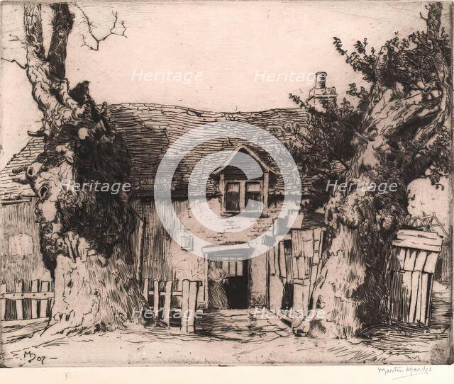 Dulieu's Pig Farm, 1907. Creator: Martin Hardie.