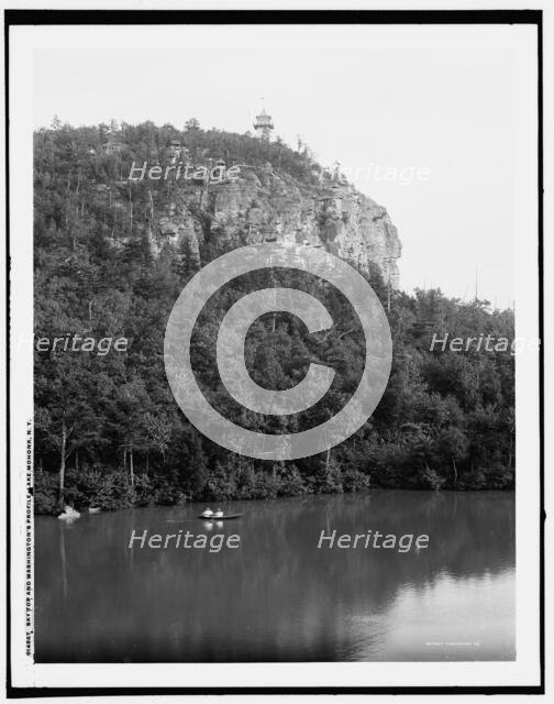 Sky top and Washington's Profile, Lake Mohonk, N.Y., (1902?). Creator: Unknown.