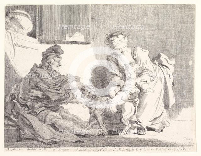 The Child and the Bulldog, 1778. Creator: Marguerite Gerard.