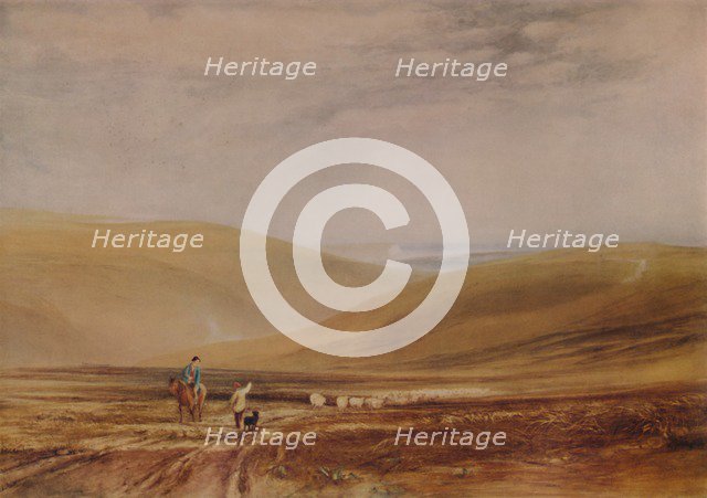 'The Downs near Beachy Head', 1844, (1935). Artist: Anthony Vandyke Copley Fielding.