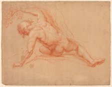 Male Nude Seen from Behind, 1672/88. Creator: Daniel Mijtens.