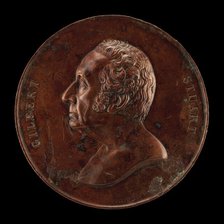 Gilbert Stuart, 1755-1828, Painter [obverse], 1848. Creator: Charles Cushing Wright.
