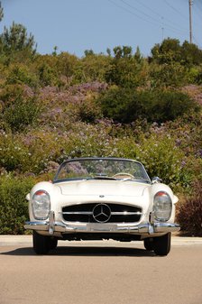 Mercedes Benz 300 SL roadster 1958. Artist: Simon Clay.