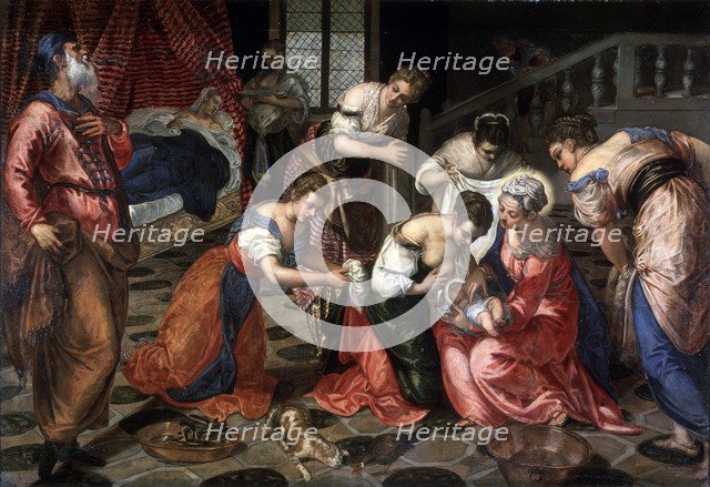 'The Nativity of John the Baptist', 1550.  Artist: Jacopo Tintoretto