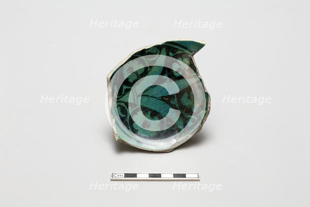 Fragment of a bowl, Saljuq period, early 13th century. Creator: Unknown.