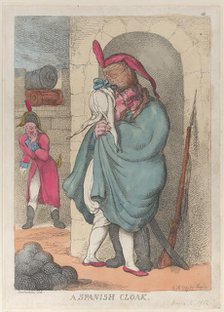 A Spanish Cloak, March 2, 1812., March 2, 1812. Creator: Thomas Rowlandson.