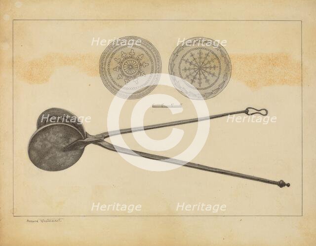 Wafer Iron, c. 1937. Creator: Bernard Westmacott.