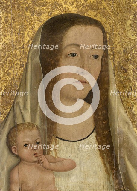 Female Saint with the Christ Child, c1500. Creator: Swabian Master.