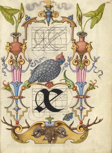 Guide for Constructing the Ligature ae; Mira calligraphiae monumenta, about 1591-1596. Creator: Joris Hoefnagel.