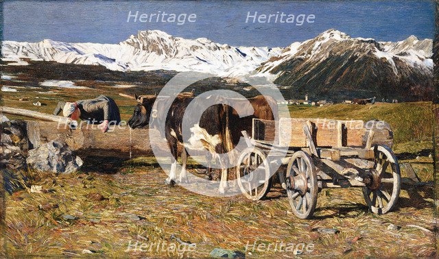 Vacche aggiogate (Cows at the Watering Place), 1888.