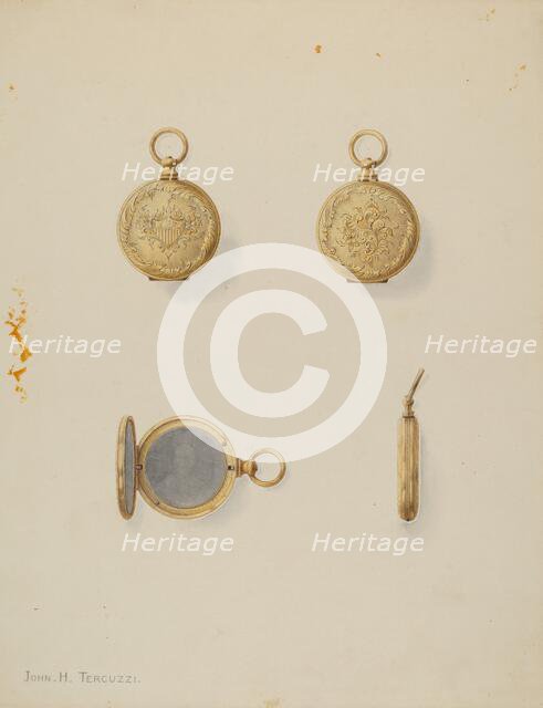 Locket, c. 1937. Creator: John H. Tercuzzi.