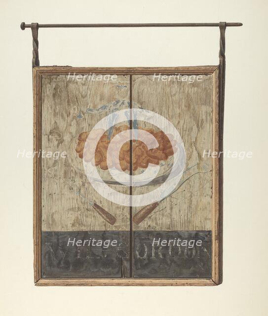 William Gordon's Tavern Sign, c. 1940. Creator: John Matulis.