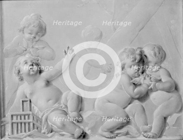 Putti with Birds, second half 18th century. Creator: Unknown.