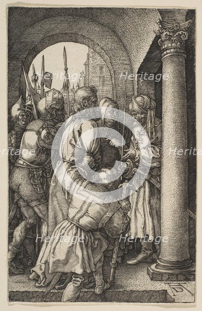 Christ before Pilate, from The Passion, 1512. Creator: Albrecht Durer.