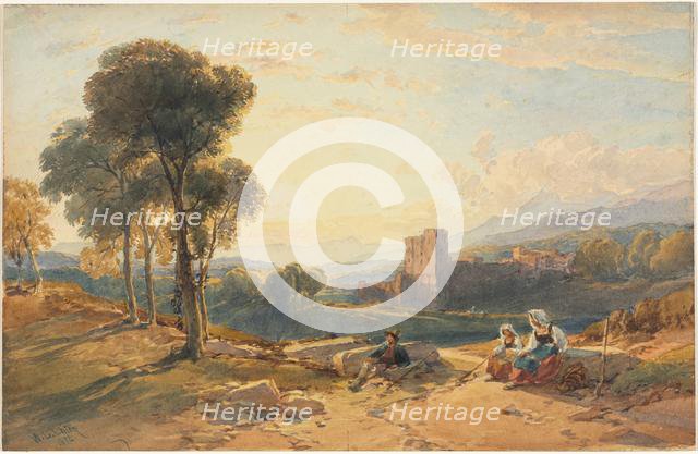 Landscape, Italy, 1872. Creator: William Leighton Leitch (British, 1804-1883).