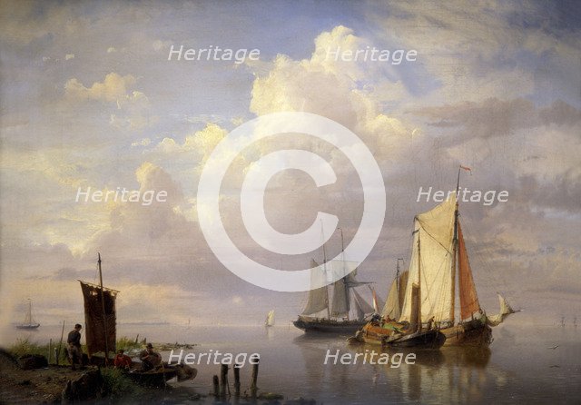 'A Calm', 1852. Artist: Hermanus Koekkoek 