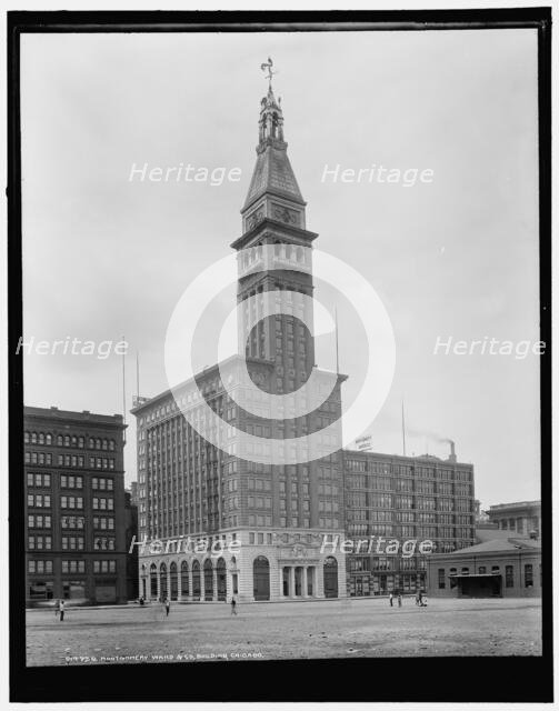 Montgomery Ward & Co. building, Chicago, between 1900 and 1906. Creator: Unknown.
