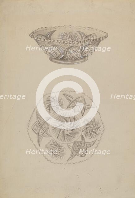 Bon Bon Dish, c. 1936. Creator: Eva Wilson.