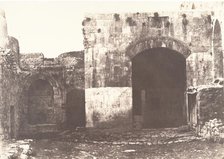 Jérusalem, Porte Saint-étienne, Intérieur, 1854. Creator: Auguste Salzmann.