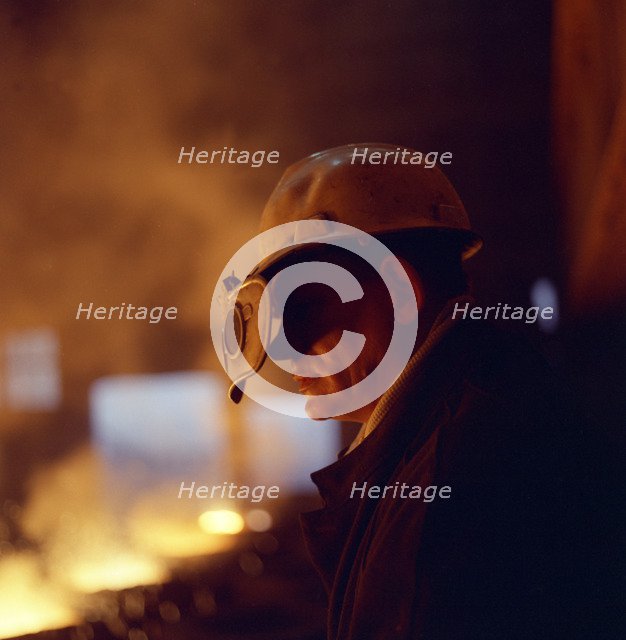 Steelworker, Newton Chambers, Chapeltown, Sheffield, South Yorkshire, 1971. Artist: Michael Walters