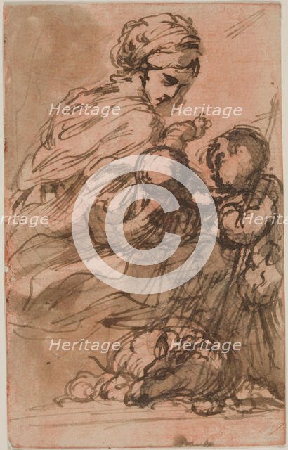 Madonna and Child with the Infant Saint John, between 1754 and 1815. Creator: Carlo Alberto Baratta.