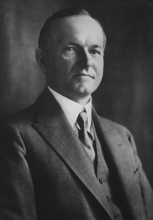 Calvin Coolidge (1872-1933), thirtieth president of the United States, 1933. Artist: Unknown