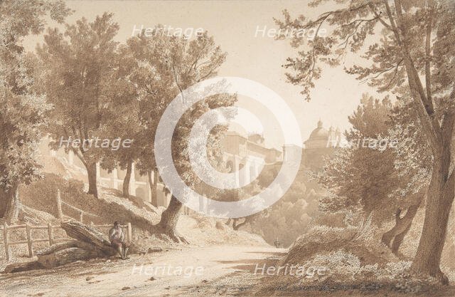 View of Ariccia, 1853. Creator: Jean Achille Benouville.