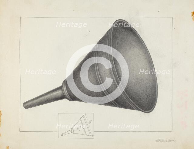 Funnel, c. 1936. Creator: Charles Garjian.
