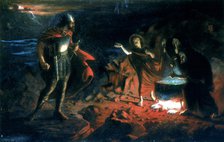 'Macbeth and the Witches', late 19th century. Artist: Henry Daniel Chadwick