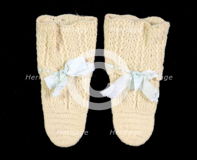 Bootees, American, 1840-60. Creator: Unknown.