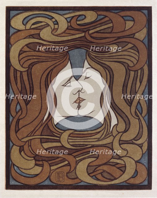 The Kiss. Artist: Behrens, Peter (1868-1940)