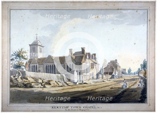 Kentish Town Chapel, London, c1784. Artist: Anon