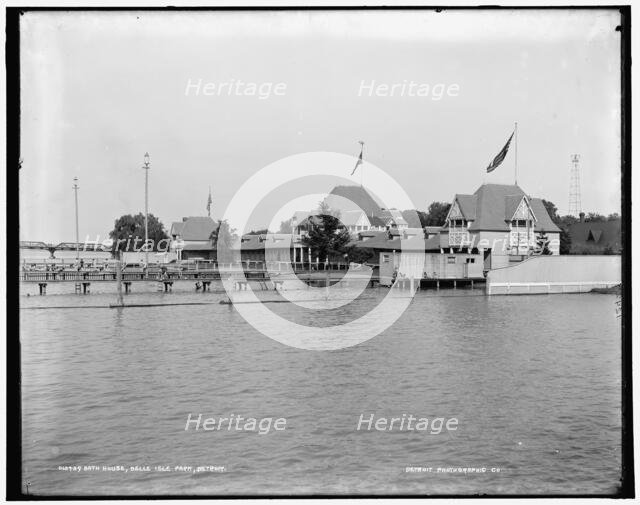 Bath house, Belle Isle Park, Detroit, between 1890 and 1901. Creator: Unknown.