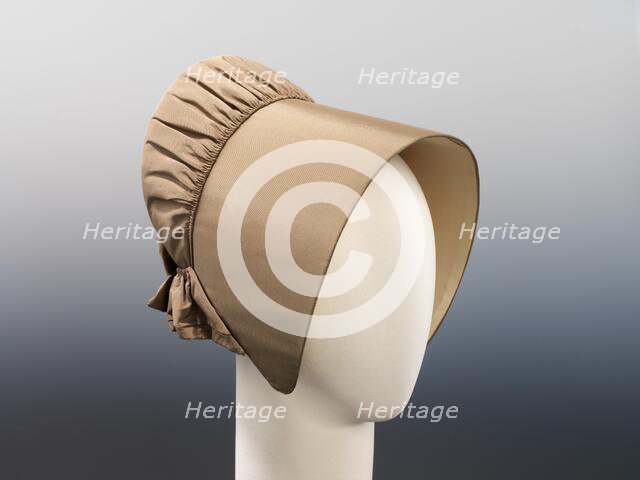 Bonnet, American, ca. 1850. Creator: Unknown.