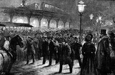 Bringing in the New Year in New York, 1890. Creator: R. Taylor.