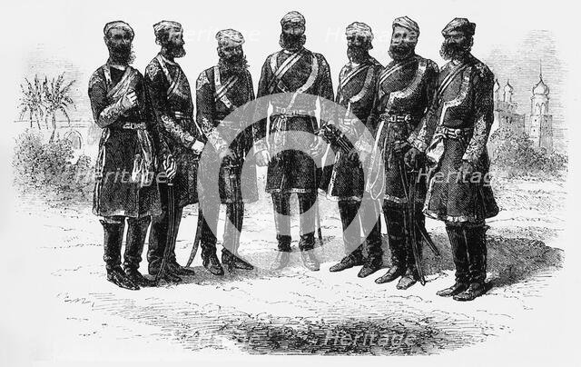 'Native Officers of the Bengal Irregular Cavalry', c1891. Creator: James Grant.