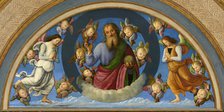 The Ascension of Christ. Detail: The Eternal Father between Two Angels , 1498. Creator: Perugino (ca. 1450-1523).