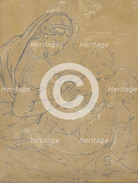 Madonna and Child with St John, 1700-1722. Creator: Adriaen van der Werff.