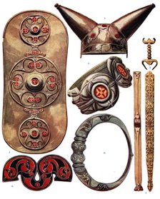 War trappings of the ancient Britons, 1933-1934. Artist: Unknown