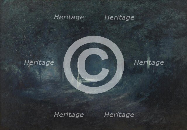 Wood by Moonlight, late 19th-early 20th century. Creator: Adriaan Joseph Heymans.