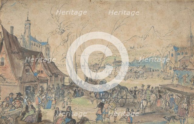 Village Fair, 16th century. Creator: Master of the Hermitage Sketchbook.