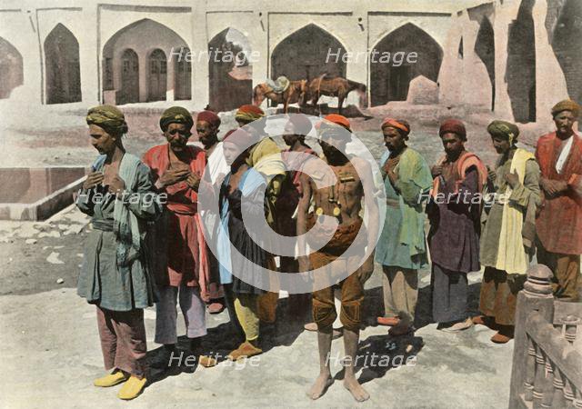 'Teheran. Procession De Derviches Martyrs', (Procession of Dervish Martyrs), 1900. Creator: Unknown.