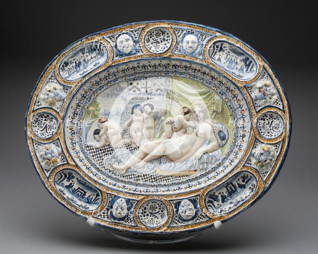 Fecundity Platter, Southwark, 1675/80. Creator: Unknown.