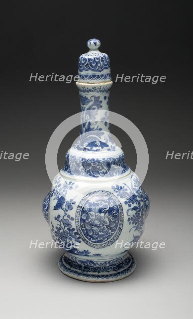 Bottle, Delft, c. 1678/85. Creator: De Griekesche A.